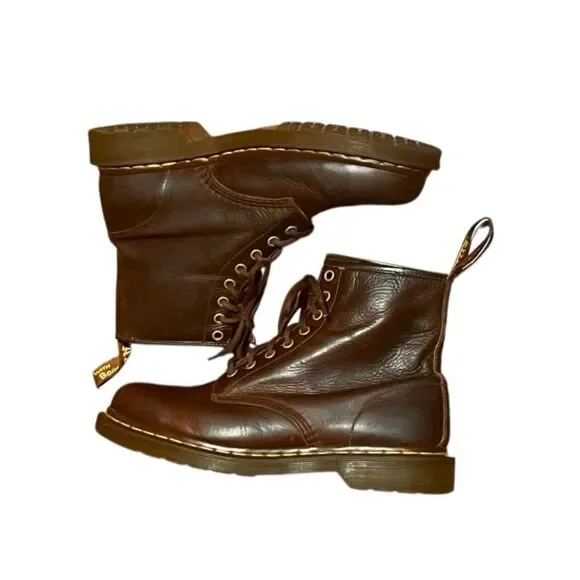Dr. Martens 1460 Boots EUC Dark Brown Leather Men display picture 3